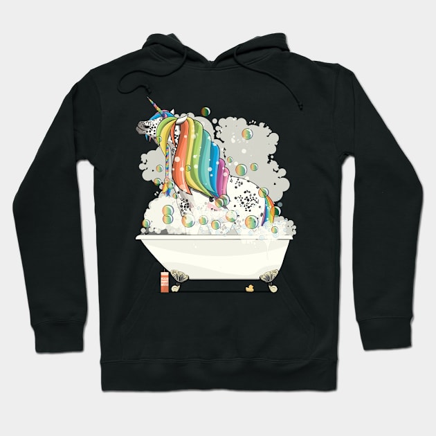 Unicorn in the Bath Hoodie by InTheWashroom